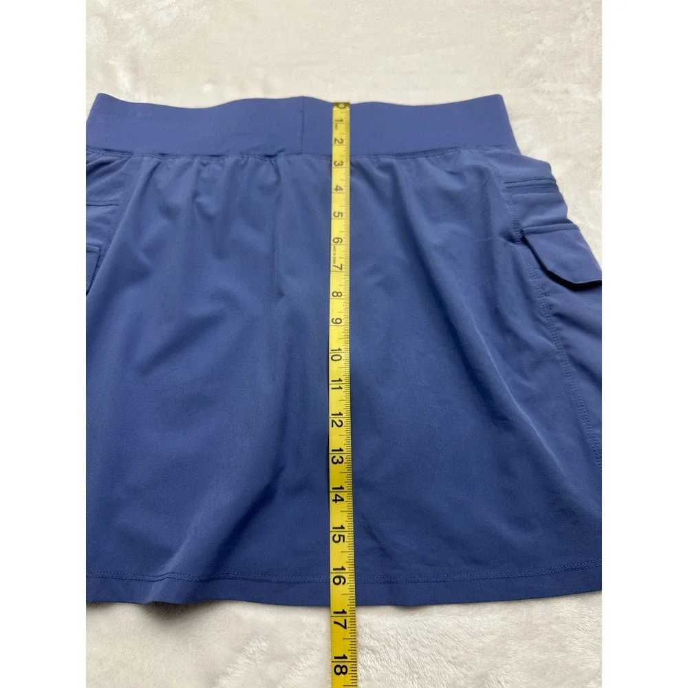 Gerry Skort Women Medium Blue Cargo Pockets Active Hiking Drawstring